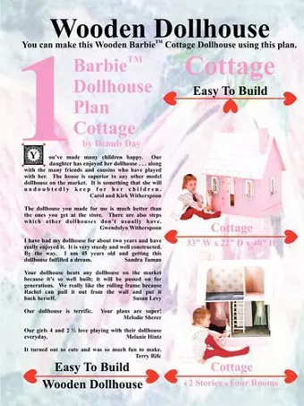 Barbie Dollhouse Plan Cottage cover