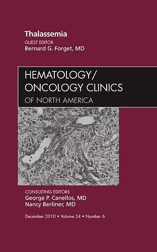 Thalassemia, An Issue of Hematology/Oncology Clinics of North America cover