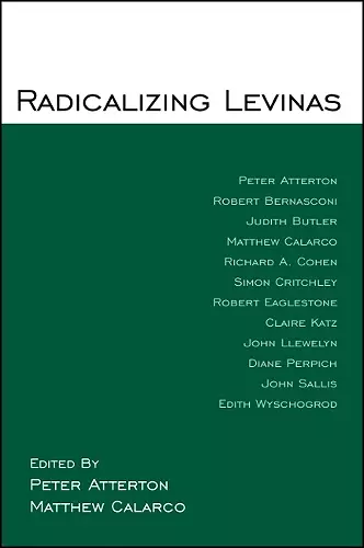 Radicalizing Levinas cover