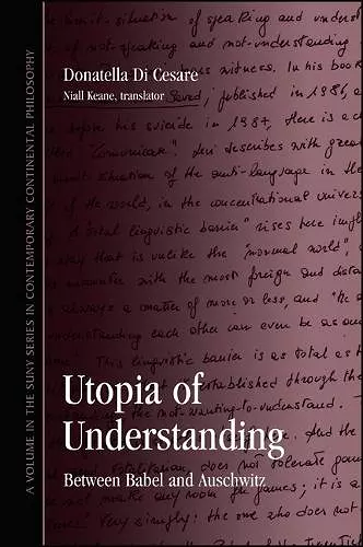 Utopia of Understanding cover