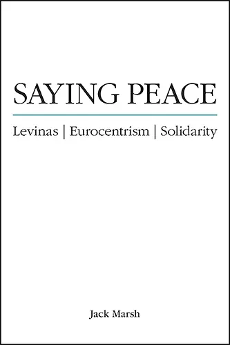 Saying Peace cover