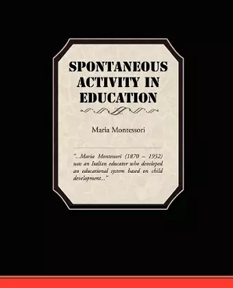 Spontaneous Activity In Education cover