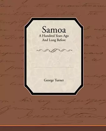 Samoa a Hundred Years Ago and Long Before cover