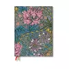 Morris Pink Honeysuckle (William Morris) Ultra Vertical 12-month Dayplanner 2024 (Elastic Band Closure) cover