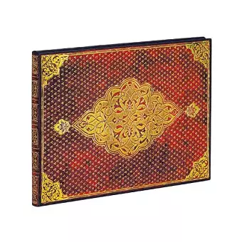 Golden Trefoil Unlined Hardcover Guest Book cover