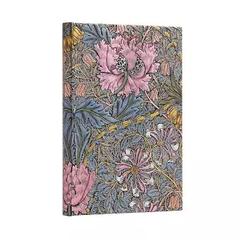 Morris Pink Honeysuckle (William Morris) Midi Lined Hardcover Journal cover