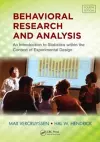 Behavioral Research and Analysis cover