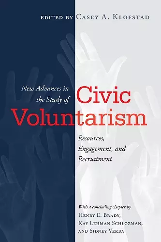 New Advances in the Study of Civic Voluntarism cover