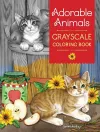 Adorable Animals GrayScale Coloring Book cover