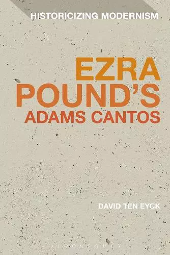 Ezra Pound's Adams Cantos cover