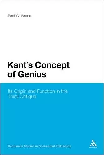 Kant's Concept of Genius cover