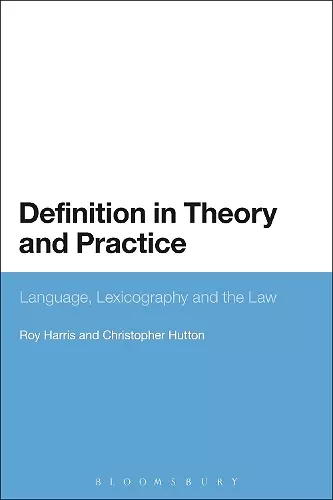 Definition in Theory and Practice cover