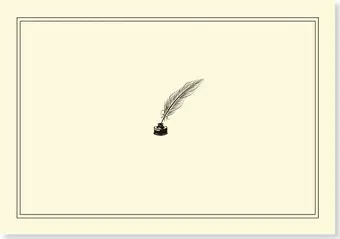 Note Card Quill Pen & Ink cover