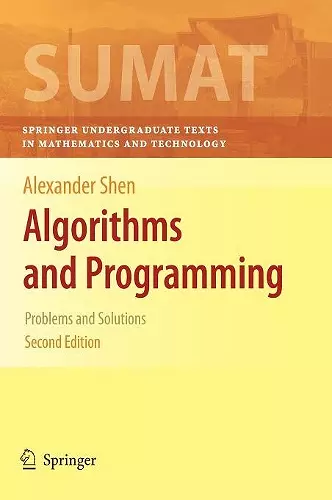 Algorithms and Programming cover