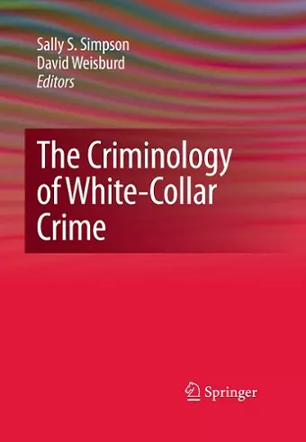 The Criminology of White-Collar Crime cover