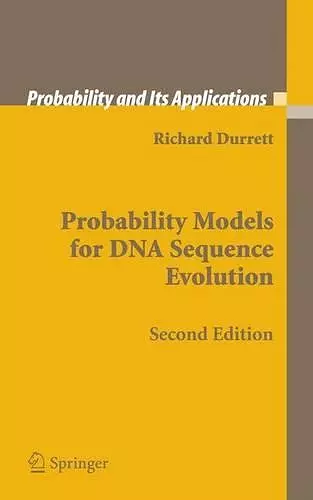 Probability Models for DNA Sequence Evolution cover