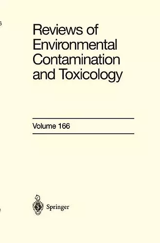 Reviews of Environmental Contamination and Toxicology 166 cover