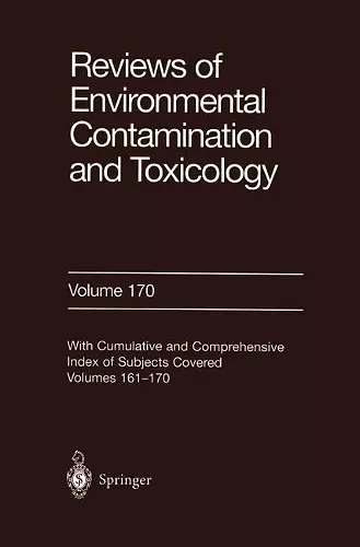 Reviews of Environmental Contamination and Toxicology 170 cover