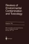 Reviews of Environmental Contamination and Toxicology 170 cover