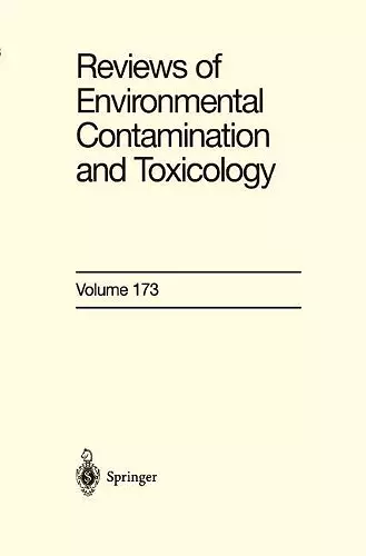 Reviews of Environmental Contamination and Toxicology 173 cover