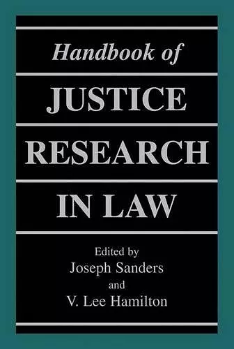 Handbook of Justice Research in Law cover