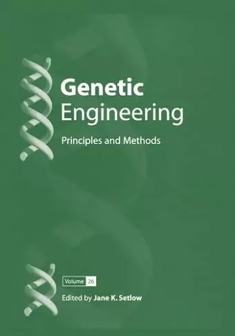Genetic Engineering: Principles and Methods cover