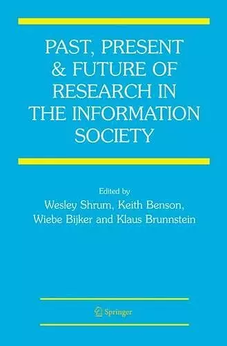 Past, Present and Future of Research in the Information Society cover