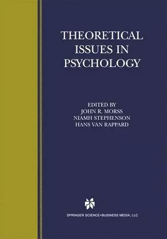 Theoretical Issues in Psychology cover