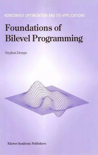 Foundations of Bilevel Programming cover