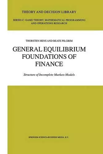 General Equilibrium Foundations of Finance cover