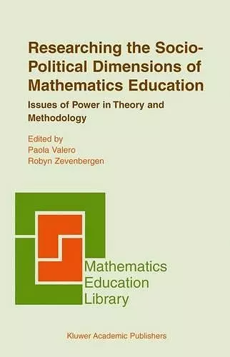 Researching the Socio-Political Dimensions of Mathematics Education cover