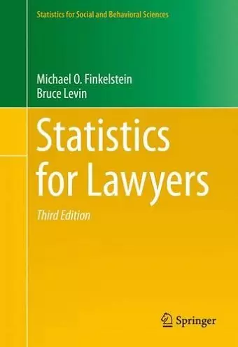 Statistics for Lawyers cover