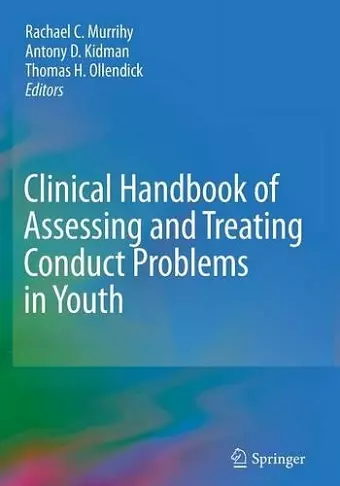 Clinical Handbook of Assessing and Treating Conduct Problems in Youth cover