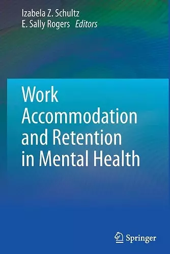 Work Accommodation and Retention in Mental Health cover