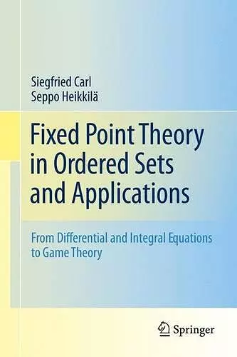 Fixed Point Theory in Ordered Sets and Applications cover