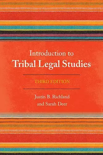 Introduction to Tribal Legal Studies cover