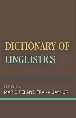 Dictionary of Linguistics cover