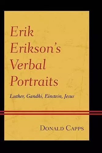 Erik Erikson’s Verbal Portraits cover