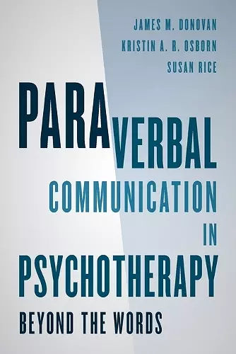 Paraverbal Communication in Psychotherapy cover