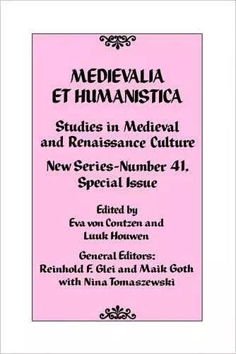 Medievalia et Humanistica, No. 41 cover