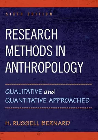 Research Methods in Anthropology cover