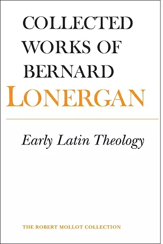 Early Latin Theology cover