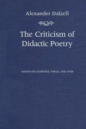 The Criticism of Didactic Poetry cover