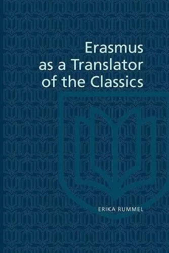 Erasmus as a Translator of the Classics cover