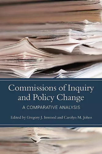 Commissions of Inquiry and Policy Change cover