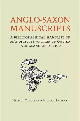 Anglo-Saxon Manuscripts cover