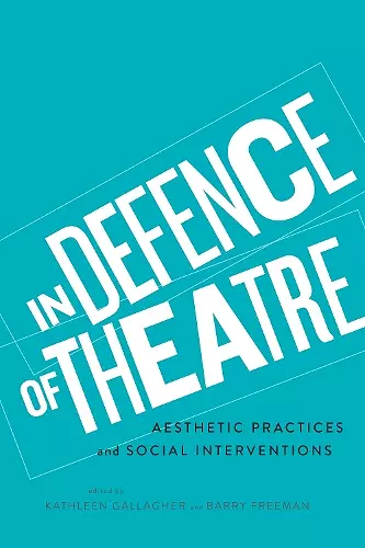 In Defence of Theatre cover