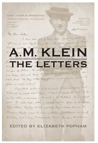 A.M. Klein: The Letters cover