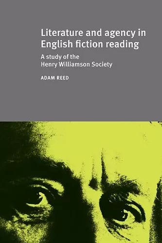 Literature and Agency in English Fiction Reading cover