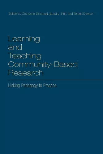 Learning and Teaching Community-Based Research cover